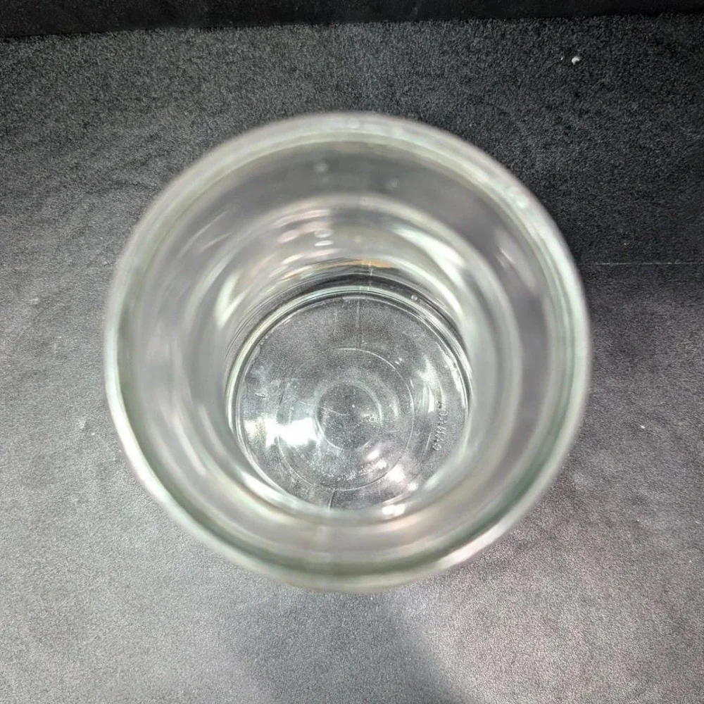 Clear‎ Glass Jar With Eagle Design, Vintage Lidded Kitchen Canister, Home Accent